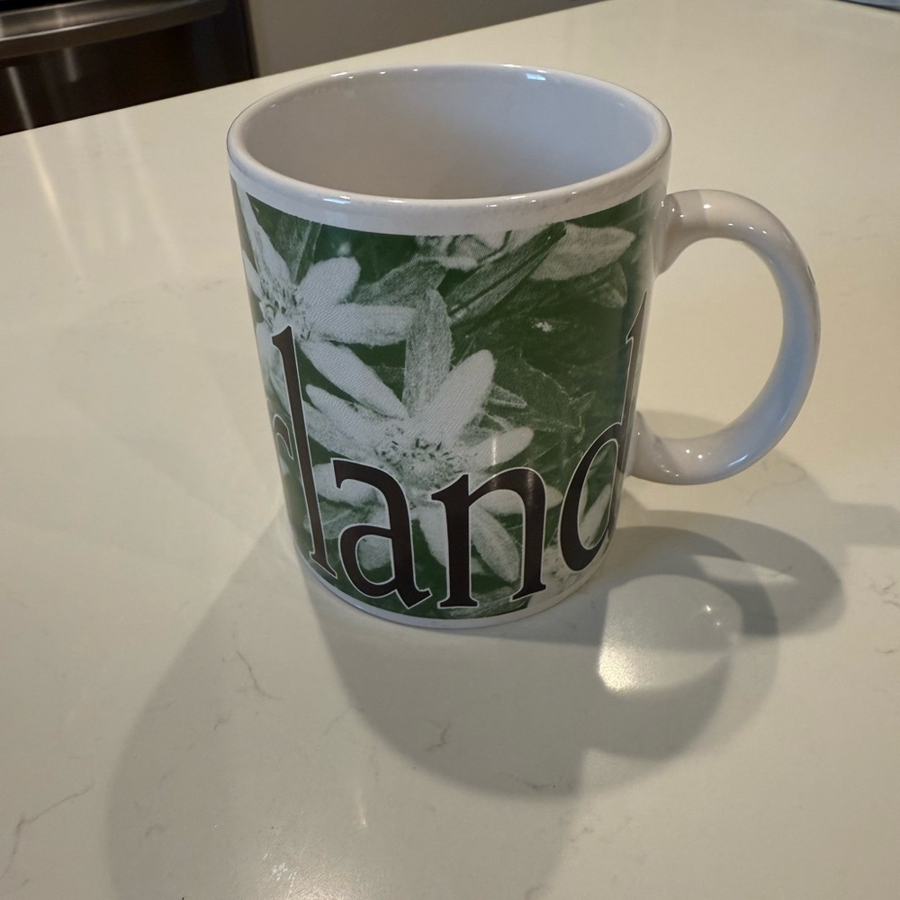 Starbucks Green and White Ceramic Coffee Mug SWITZERLAND